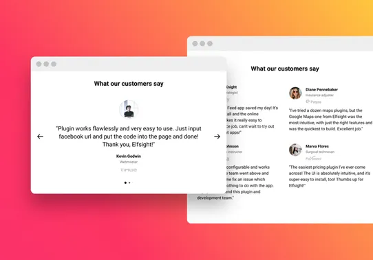Testimonials Slider by Elfsight screenshot