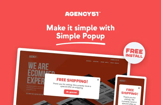 Simple Popup by Agency51 screenshot