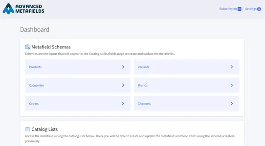 Advanced Metafields by Ecommerce Store Apps screenshot