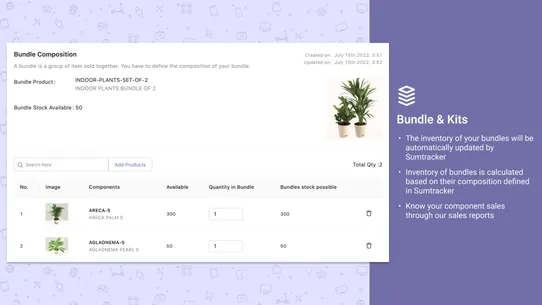 Sumtracker Inventory Management & Bundles screenshot