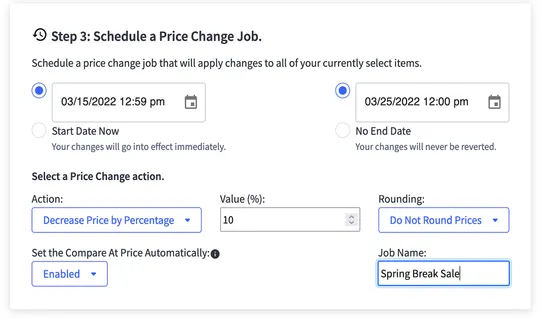 Bulk Price Editor and Scheduler screenshot