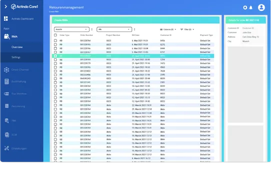 Actindo Core1 DOP Connector screenshot