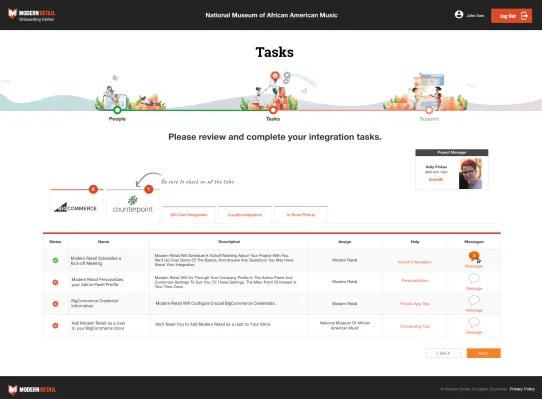 NCR Counterpoint Integration by Modern Retail screenshot