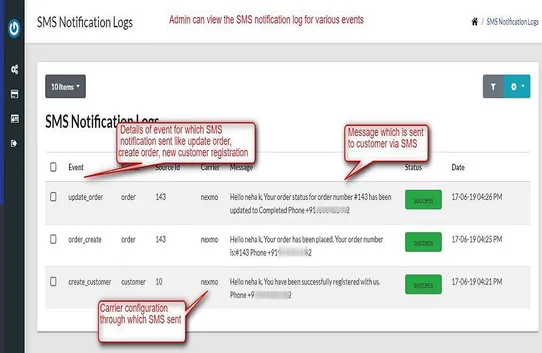SMS Notification By Webkul screenshot
