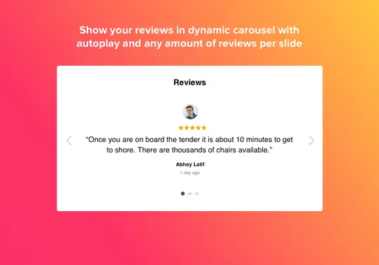 Elfsight Reviews for TripAdvisor screenshot