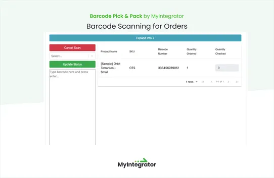 ScanPack: Barcode Pick & Pack Scanner by MyIntegrator screenshot