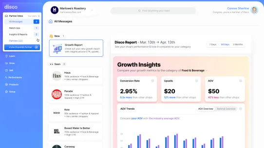 Disco Growth Network screenshot