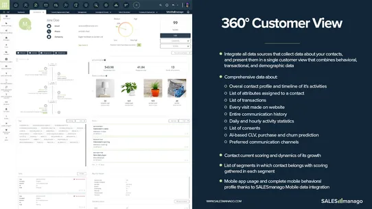 SALESmanago CDP and Marketing Automation screenshot