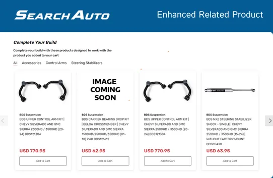 SearchAuto: Enhanced Related Products screenshot