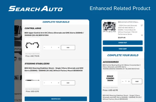 SearchAuto: Enhanced Related Products screenshot