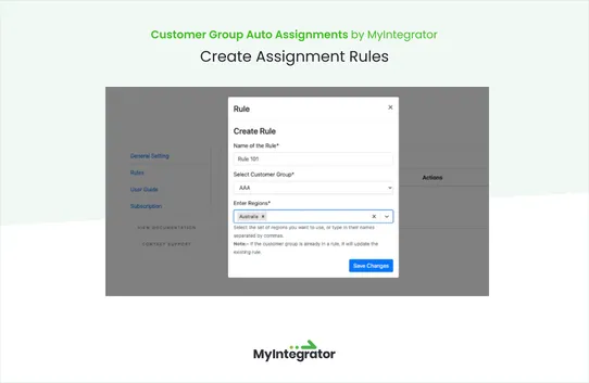 Customer Pricing by Location - Group Auto Assignments By MyIntegrator screenshot