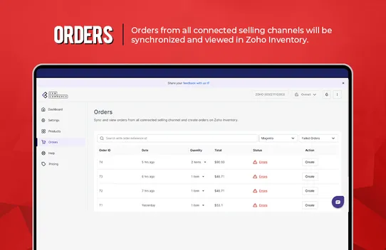 Zoho Inventory Connector by CedCommerce screenshot