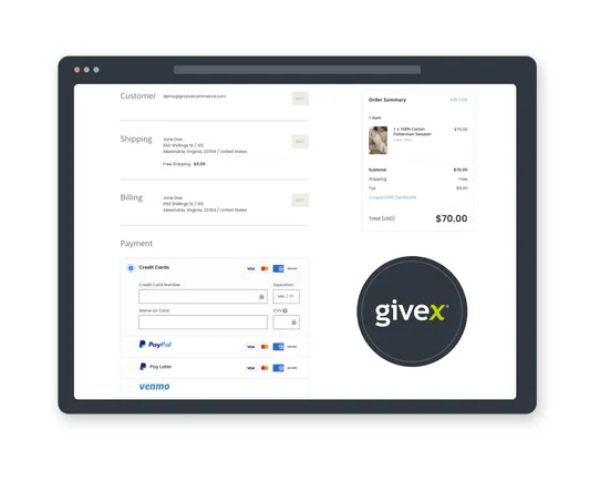 Givex Gift Card Integration by Groove Commerce screenshot