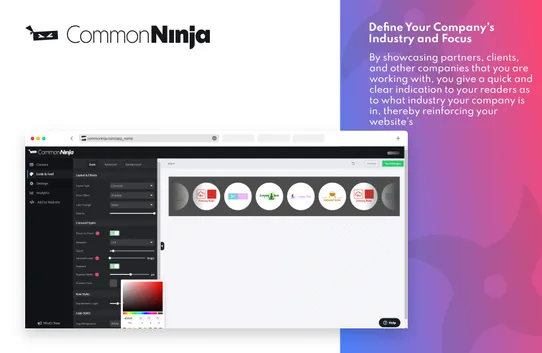 Logo Showcase by Common Ninja screenshot