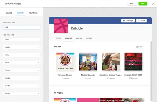 Facebook Feed by Elfsight screenshot