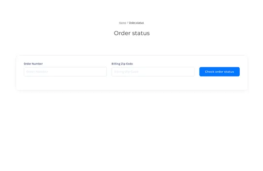 Guest Order Status screenshot