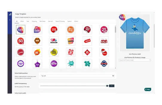 Product Labels & Badges By ZendApps screenshot