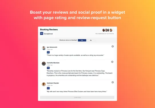 Booking Reviews by Elfsight screenshot