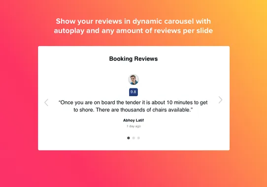 Booking Reviews by Elfsight screenshot