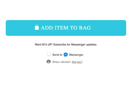 Abandoned Cart Rescue Bot for Messenger by Maisie screenshot