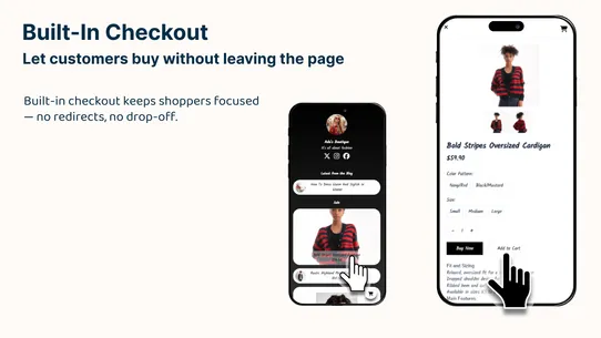 Blinkr Shoppable Link-in-Bio screenshot