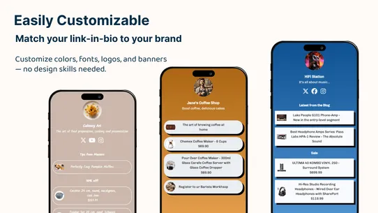 Blinkr Shoppable Link-in-Bio screenshot