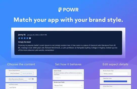 Reviews by POWR screenshot