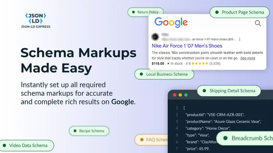 JSON‑LD Express for SEO Schema screenshot