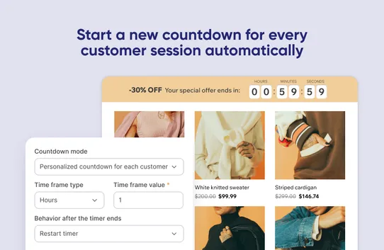 Sales Blast Countdown Timer by Amasty screenshot