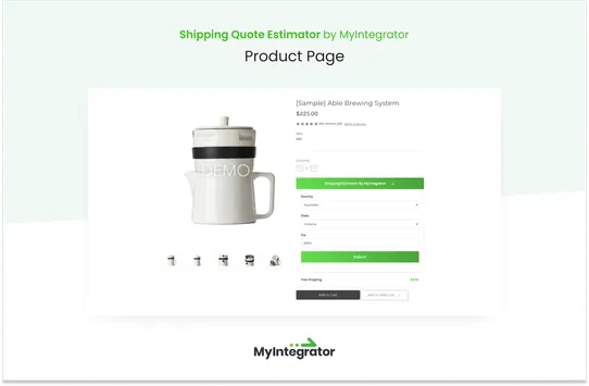 ShippingQuote Estimator by MyIntegrator screenshot