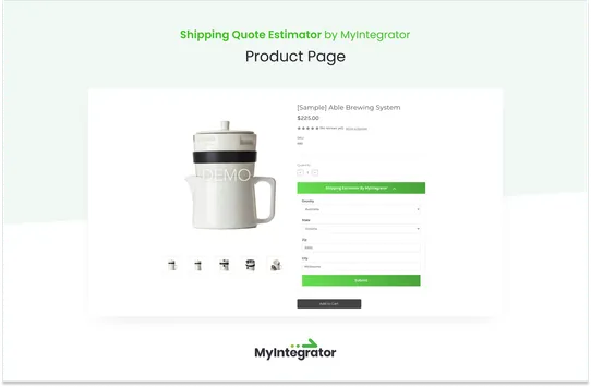 ShippingQuote Estimator by MyIntegrator screenshot