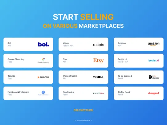 Product Feeder screenshot