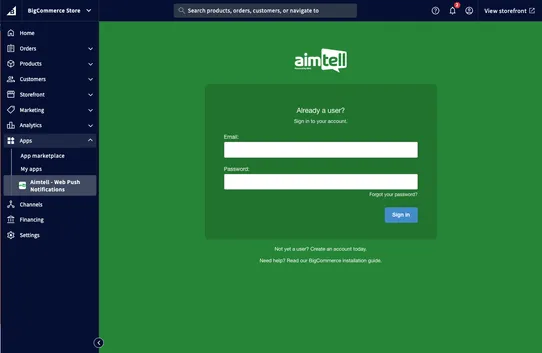 Aimtell Web Push Notifications screenshot