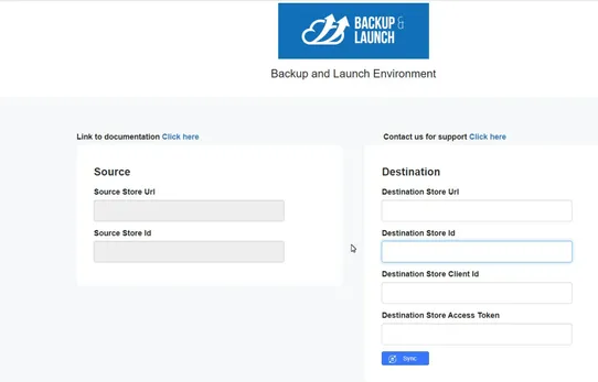 Backup And Launch screenshot