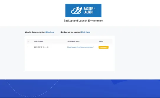 Backup And Launch screenshot