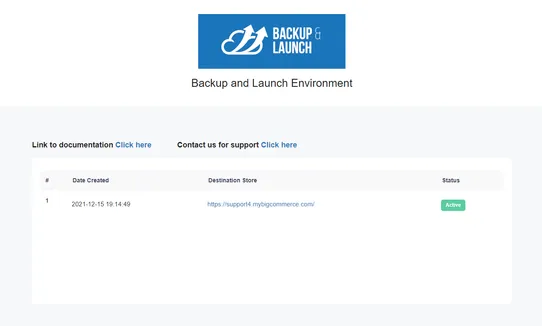 Backup And Launch screenshot