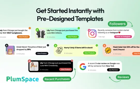 Sales Pop Up & Social Proof by PlumSpace screenshot