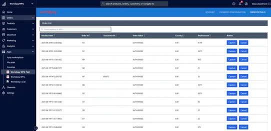 Worldpay WPG screenshot