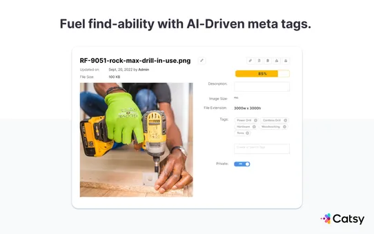 Catsy PIM & DAM screenshot