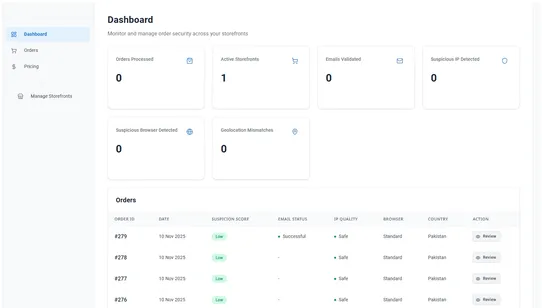 Fake Order Shield screenshot