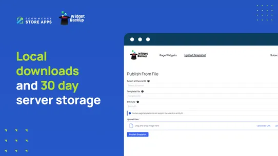 WidgetBackup screenshot
