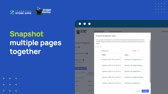 WidgetBackup screenshot