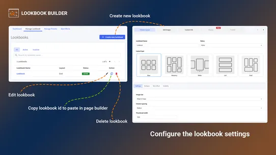 Lookbook Builder screenshot