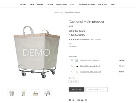 Accessorize screenshot