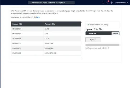 Accessorize screenshot