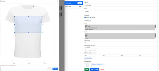 Product Customizer by Lantera screenshot