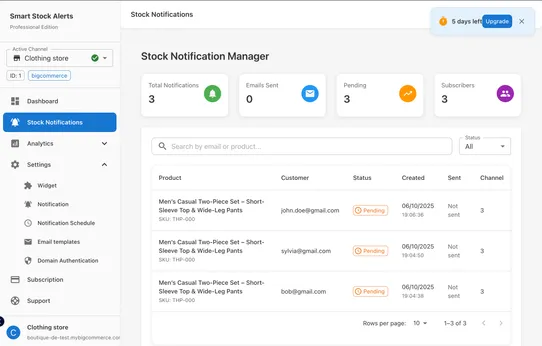 Smart Stock Alerts screenshot