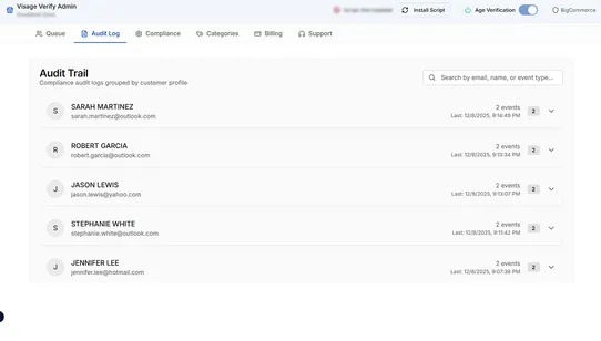 Visage Verify screenshot