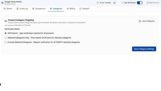 Visage Verify screenshot
