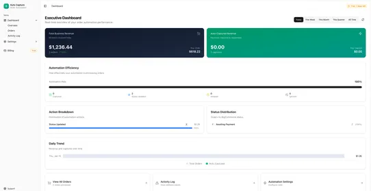 Auto Order Capture by ENDUURE screenshot